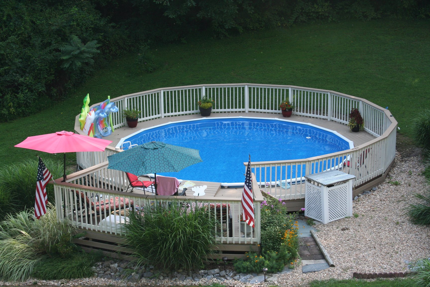 can you put an above ground pool on a septic field